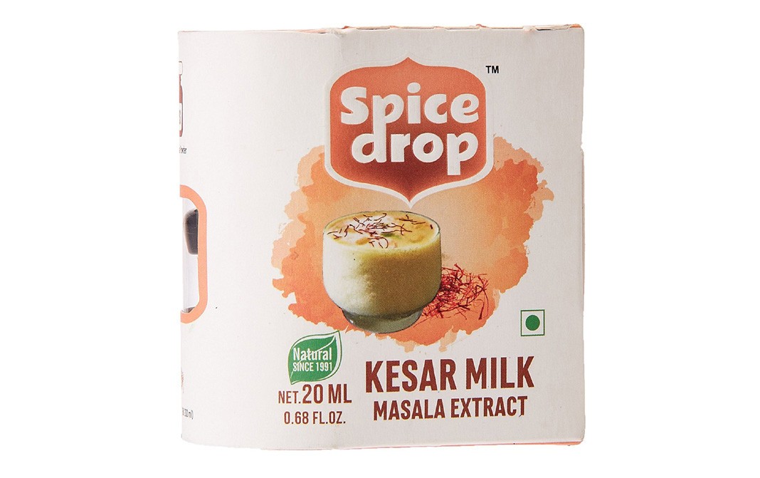 Spice Drop Kesar Milk Masala Extract    Bottle  20 millilitre